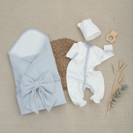 Kinderlitto Kapuchino discharge kit, 4 items, height 50-56 cm, color light gray