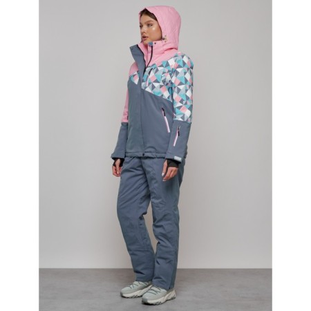 Ski suit female, size 50, pink color-1