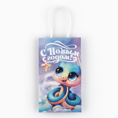 Gift package "Fairytale", snake, white craft, 12 x 21 x 9 cm, New Year-6