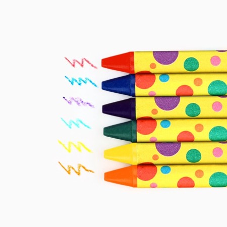 Wax crayons, 6 flowers TM artillery-2
