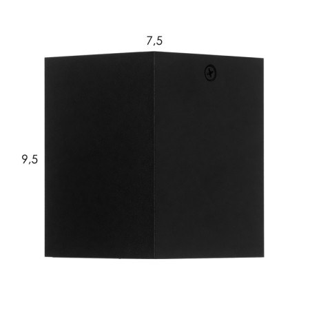 Lamp "Cube" LED 4000K 10W DIM220 Black gold 7.5x7.5x9.5cm-3
