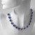 Blue in silver
