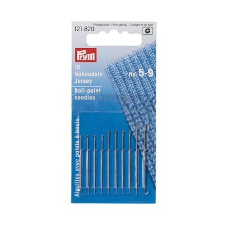 Needles No. 5-9 for knitwear with rounded tip, 10 pcs. packaged