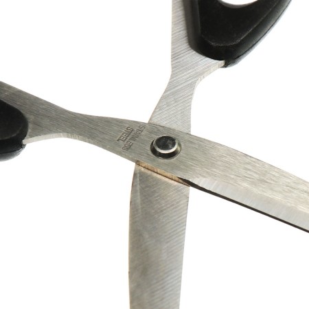 Chancellery scissors 19.0cm office plastic handles, euro suspension-4