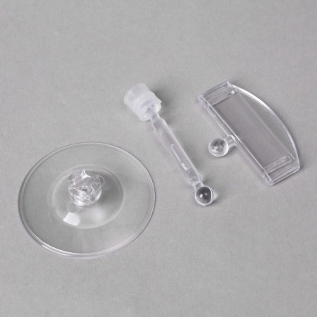 Caucasus holder on a round stand, plastic, leg 5 cm, h = 9 cm, color transparent color-5