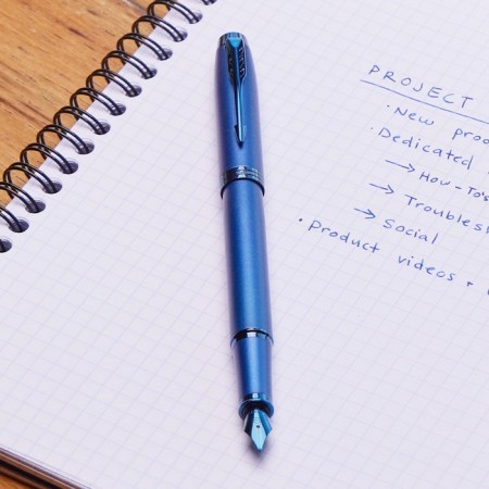 Ballpoint pen Parker Im Professionals Monochrome Blue, Sin, Give/UP 2172966-6
