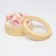 Box - tube 2 in 1, with a transparent lid "Beige", 21 x 7 - 18 x 6 cm