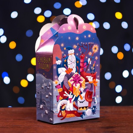 Gift box "Fantasy" in purple 11.1 x 5.8 x 20.5 cm
