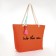 Bag Women's Beach Into the Sea, 50x34.5x14 cm, orange color