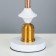 Felicia table lamp E27 40W white-gold 25x25x39 cm Risalux