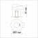 Luminer built -in LED NovOCH. Regen, 8W, LED, 81x87x87 mm, black color
