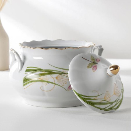 Service table porcelain "Dragonfly", 37 items, 2 types of plates-7