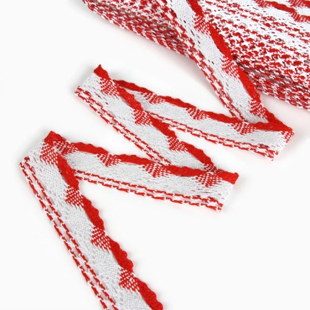 Braid -colored braid with lurex 4.5cm, 100 m-1
