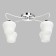 Alpha chandelier, size 39x26x55 cm, 240W 4xe27