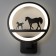 Sconces 2495/1 LED 15W 4000k black 24x24x30 cm