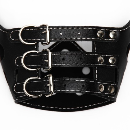 Pressed Little Muzzle adjustable, No. 3, DN 6.8 cm, ohm 21-28 cm, black-5