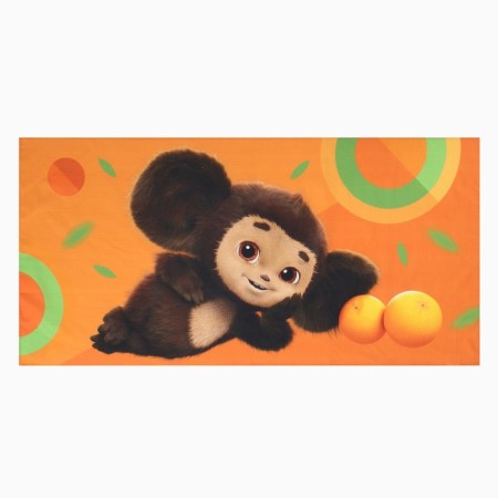 Clawer Cheburashka, col. Orange, 70x140 cm, 100% HL, waffle 160 g/m2-5