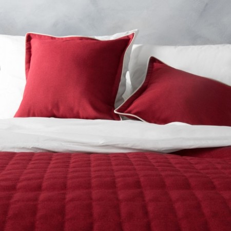 Set "Ibiza": a bedspread 160 x 220 cm, pillowcase 40 x 40 cm - 2 pcs, wine color-1