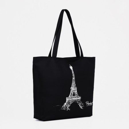 Luggage bag with a lining, black color