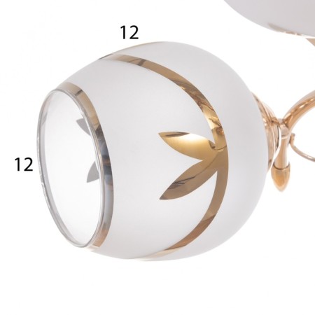 Jeannet chandelier 5x40W E27 Gold Model: 2800064-6