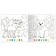 A set of coloring on numbers with stickers "Animals", 2 pcs. 16 p.