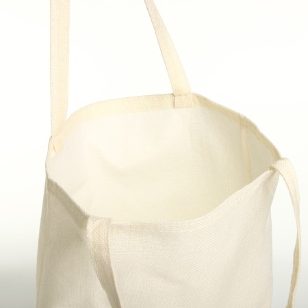 Shoper without fasteners, from textiles, milk color-2