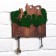 The keywood is wall -mounted with moss "cat".