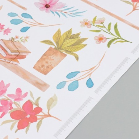 Stick Interior Color Rostomer "flowers in pots" 50x70 cm-4