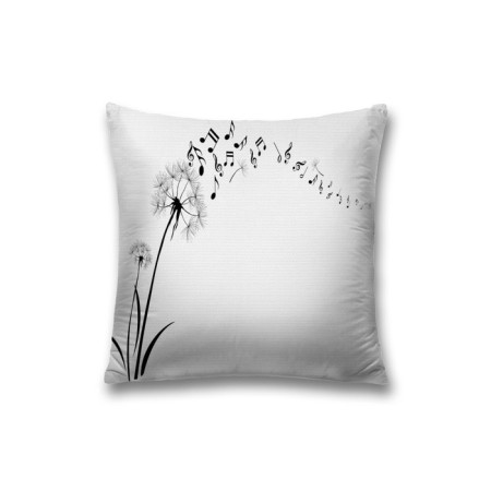 Decorative pillowcase "Musical dandelion", on a zipper, size 45x45 cm