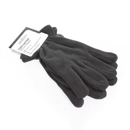 Gloves fleece, gray color, size L-XL-8