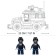 Designer Police SUV Sluban Mesano, on the radio control, 412 details, 6+