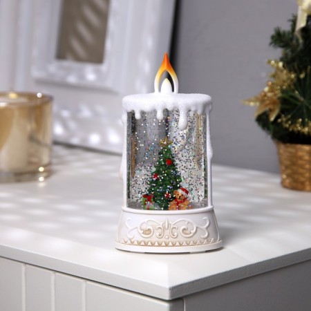 LED figure "Christmas tree" 8 × 14.5 × 4.2 cm, plastic, batteries AAAX2 (not in the kit), glow warm white-1