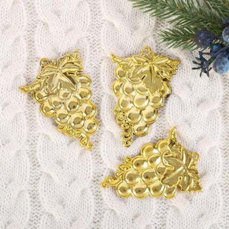 Jewelry "Gloss" grapes "(set 3 pcs) 5x7 cm gold