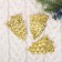 Jewelry "Gloss" grapes "(set 3 pcs) 5x7 cm gold