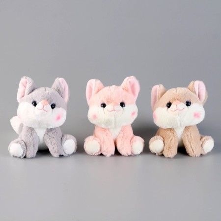 Soft toy "cat" on a key fob, 12 cm-4