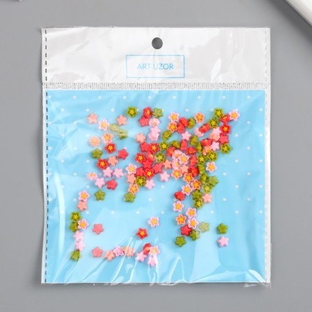 Decor for creativity plastic "Astra Color" set 100 pcs mix 0.6x0.6 cm-4