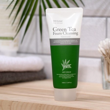 3W Clinic peeler to improve the tone of the face with green tea extract, 100 ml-4
