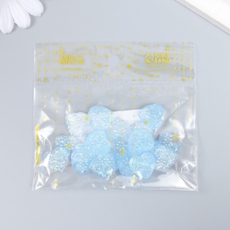 Decor for creativity Plastic "Heart" holography Purvalum set 20 pcs 1.6x1.6 cm 937146-3