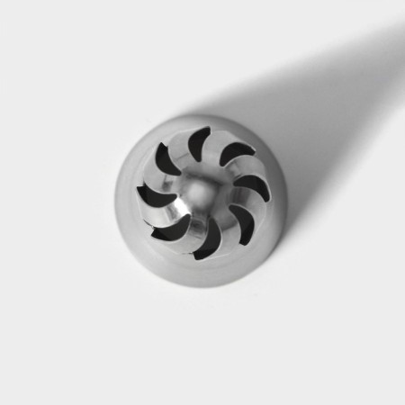 Confectionery nozzle “Spheres. Curved”, D = 3 cm, output 2.3 cm, stainless steel-2