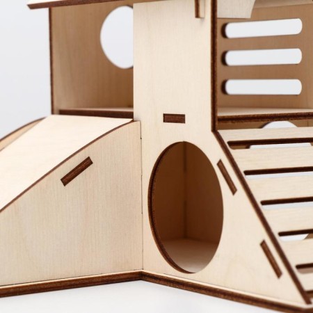 House for rodents, 18 x 18 x 14.7 cm-4