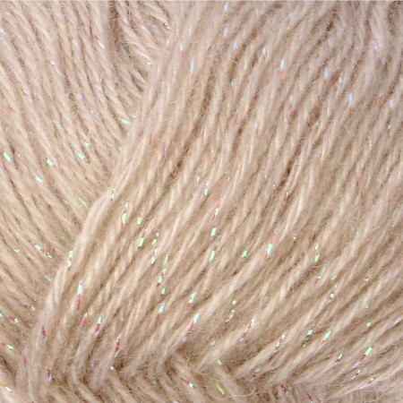 Yarn "Angora Gold Simli" 75% acrylic, 20% wool, 5% metallic 500m/100g (599 elephants.)