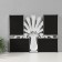 Photo frame plastic in 4 photos 10x15 "Vase with spikelets" White with silver 41.5x32.2x2.5 cm