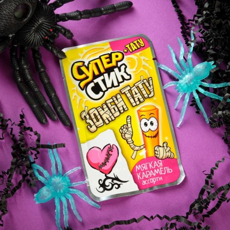 Caramel is soft "Super stick with a tattoo zombie", 5 g-2