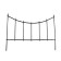 Decorative fence, 60 × 410 cm, 5 sections, metal, bronze, "horizontal"