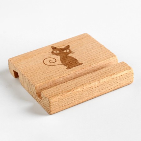 Top for the phone "Cat Beauty", 8x8x1.6 cm