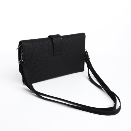 Bag-clate on magnet, long belt, black color-8