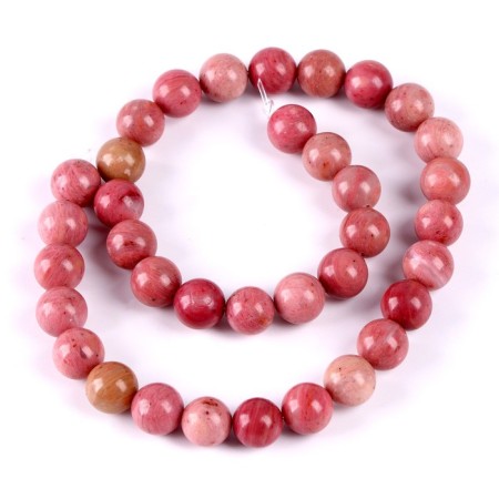 Beads made of natural stone "Rodonite" set of 36 pcs., Size 1 pc. - 10 mm-4