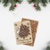 Wooden postcard "Merry Christmas and New Year! - 2" Snowflake 8.2 x 11.5