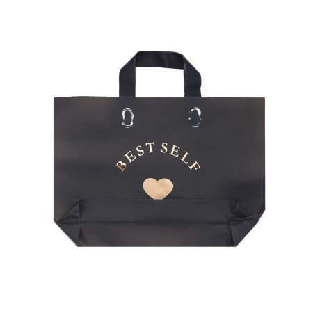 Package with loop handle black 34 x 25 x 8 cm 80 μm-1