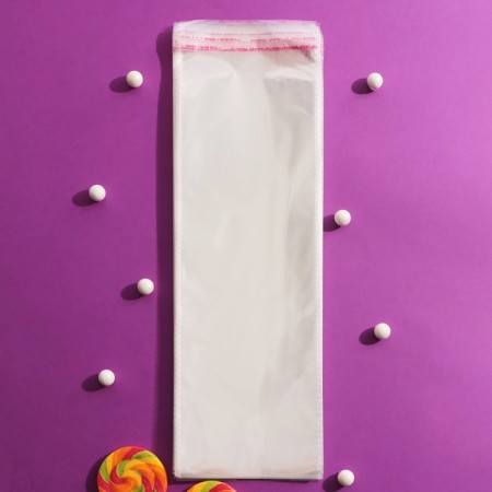 BOPP package with adhesive valve, transparent 12.5 x 35/4 cm, 30 μm-6